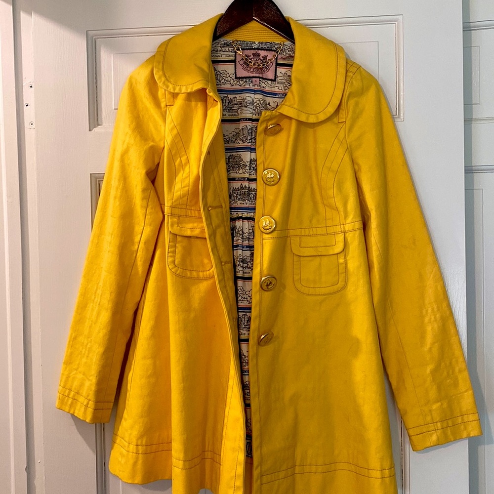 Original 'vintage' Juicy Couture yellow Monaco trench.